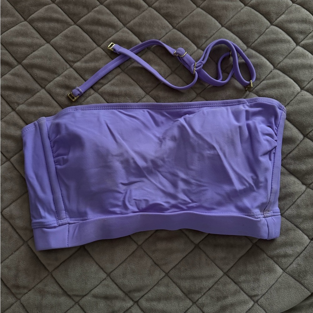 Lavender Strapless Bandeau Top
